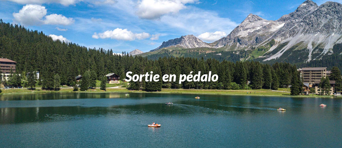 sortie en pedalo famille arosa obersee 1