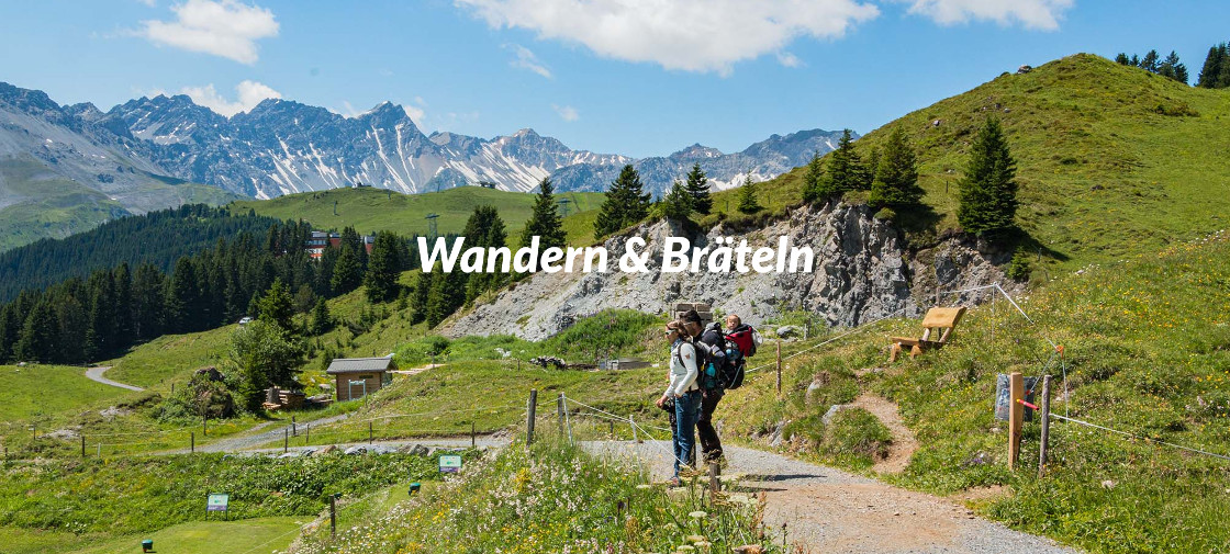 wanderung mit familie arosa schweiz