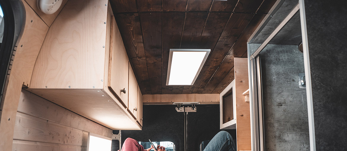 taeferung holz decke umbau bus 1