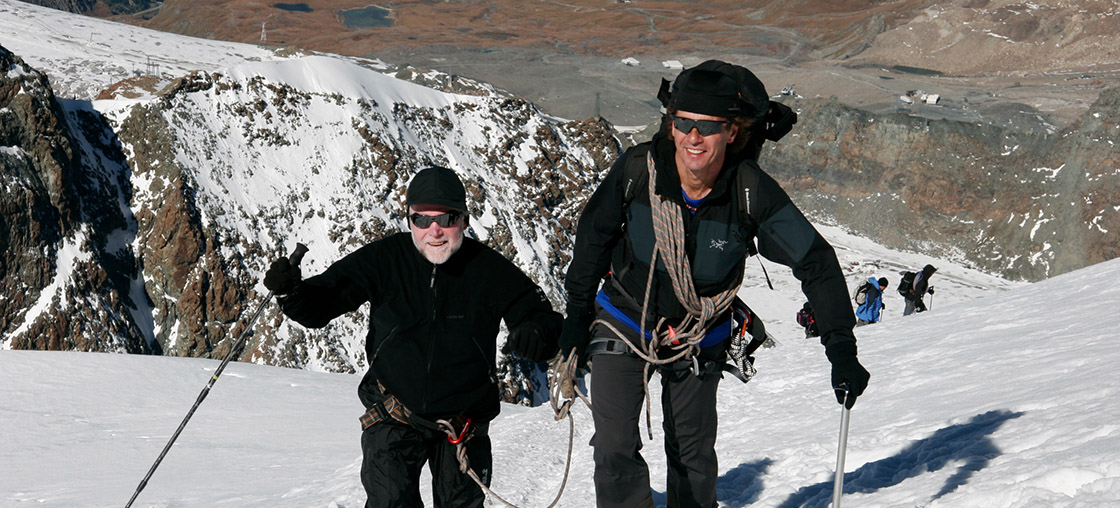Mit Walter Kamm auf dem Breithorn