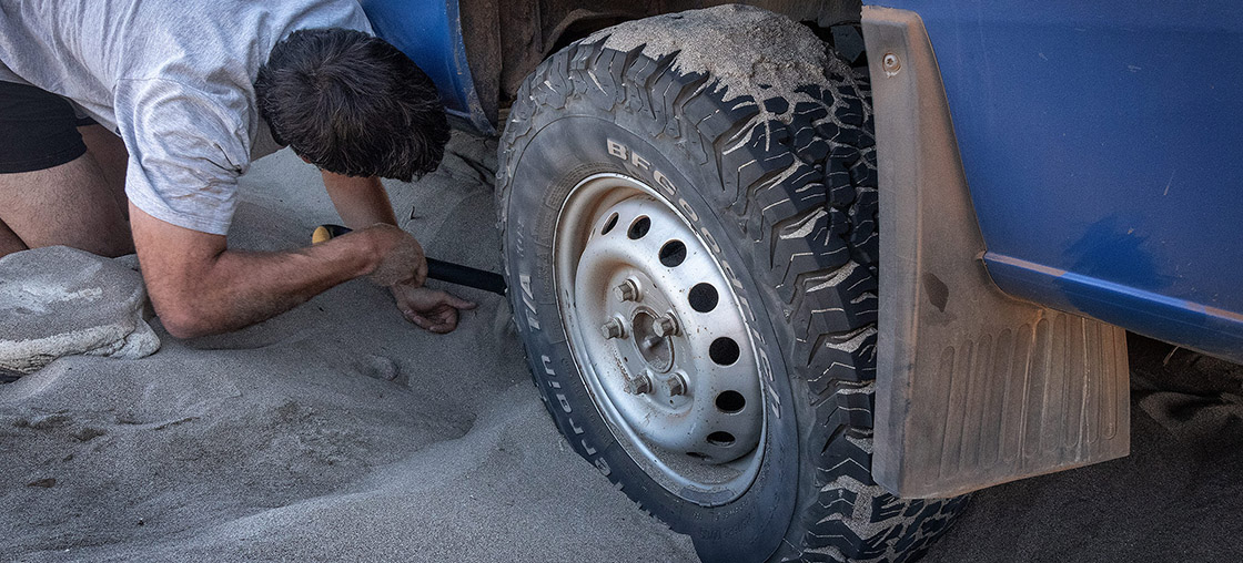 sand rad bus stecken geblieben