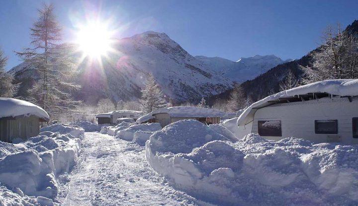 winter campingplaetze sonne