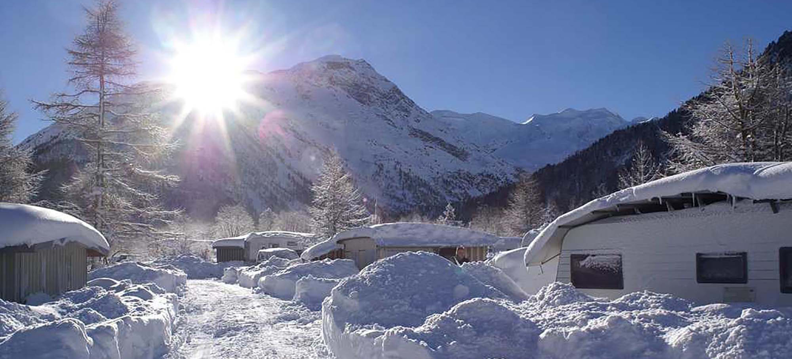 Die schönsten Campingplätze im Winter