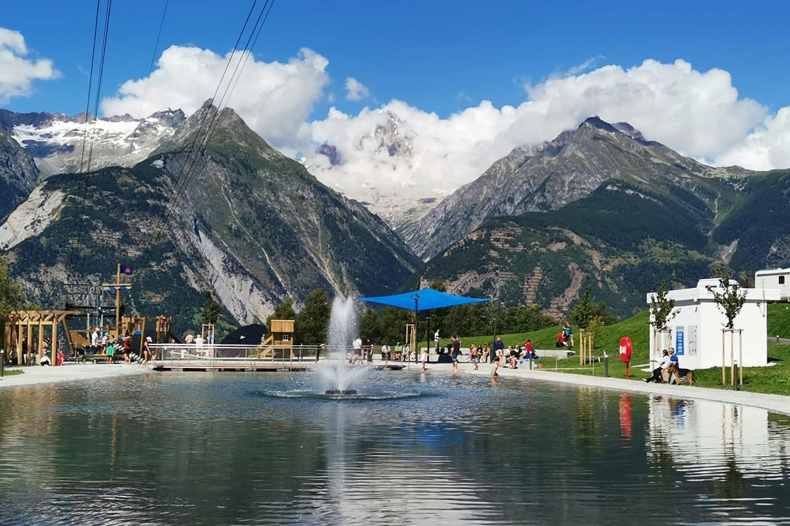 Der Stellplatz Seepark überzeugt mit einer herrlichen Aussicht und Seenähe. 