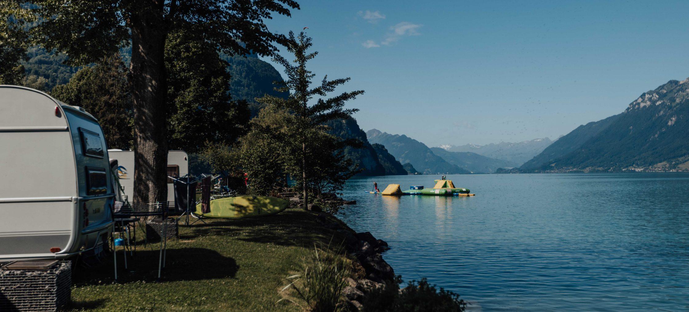 familiencamping aaregg huepfburg auf dem brienzersee